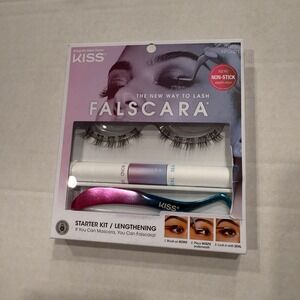KISS Falscara Starter Kit‎ Lengthening  fake eyelash kit NWT